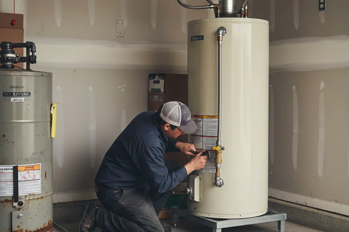 Water heater and shutoff valve replacement in Fenwick Island